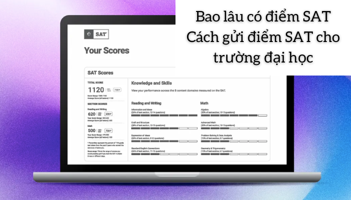 Cách gửi điểm SAT cho trường đại học
