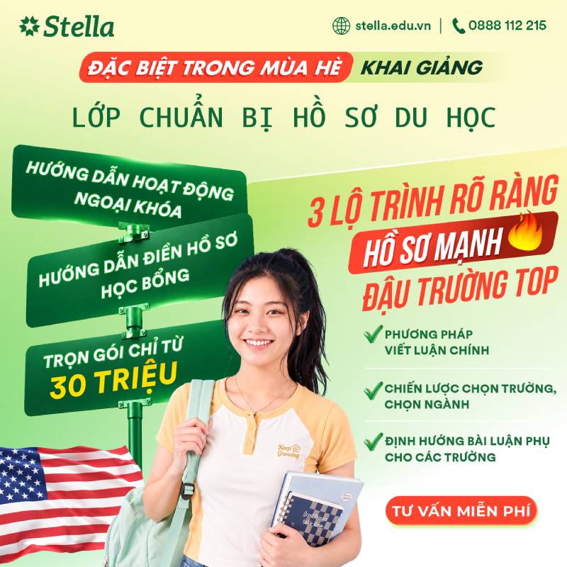 lớp chuẩn bị hồ sơ du học đại học Mỹ