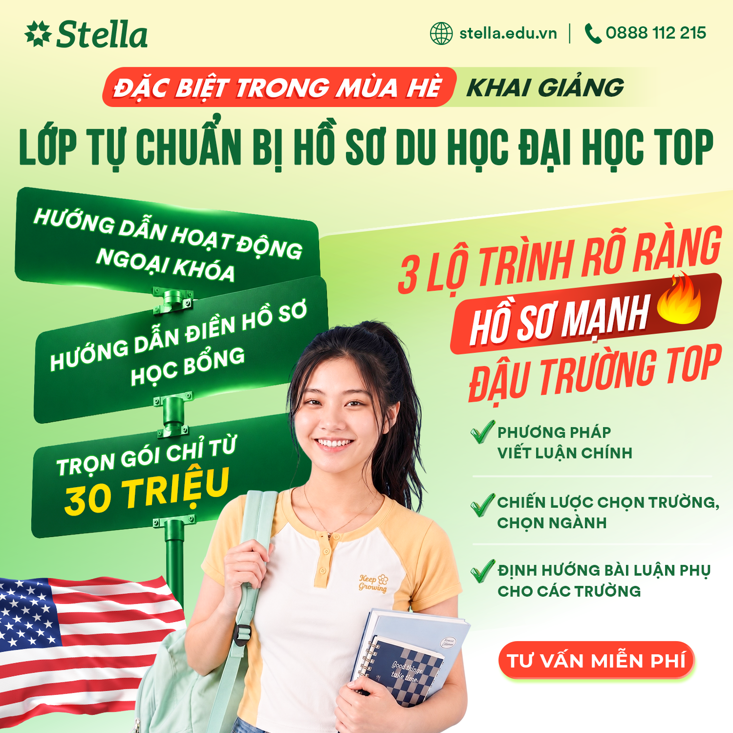 Lớp tự chuẩn bị hồ sơ du học